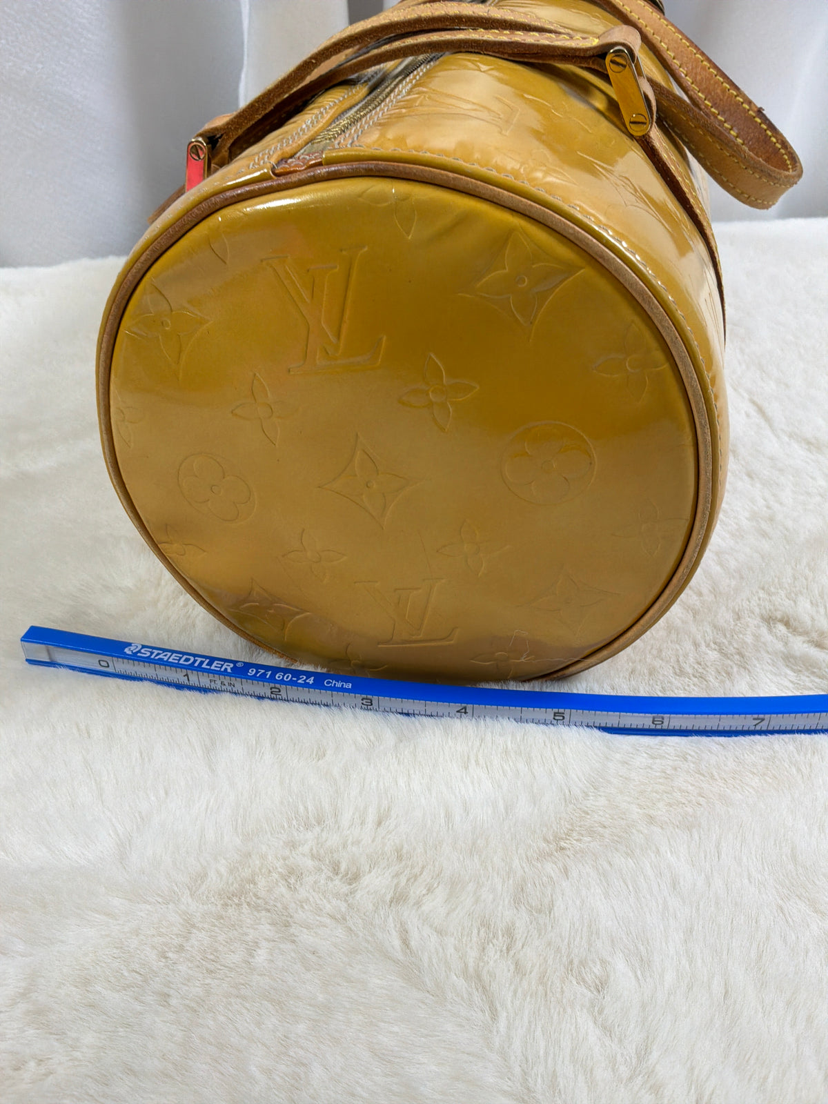 Louis Vuitton Monogram Vernis Bedford Bag Vintage Yellow
