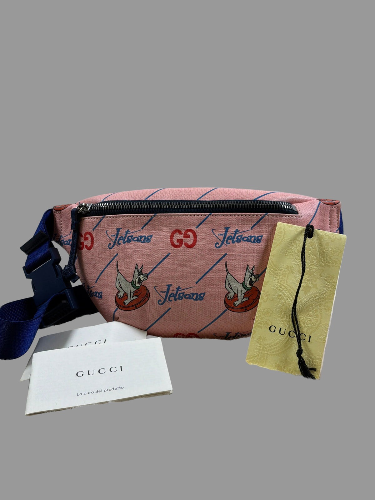 Gucci x The Jetsons Pink GG Supreme Belt Bag