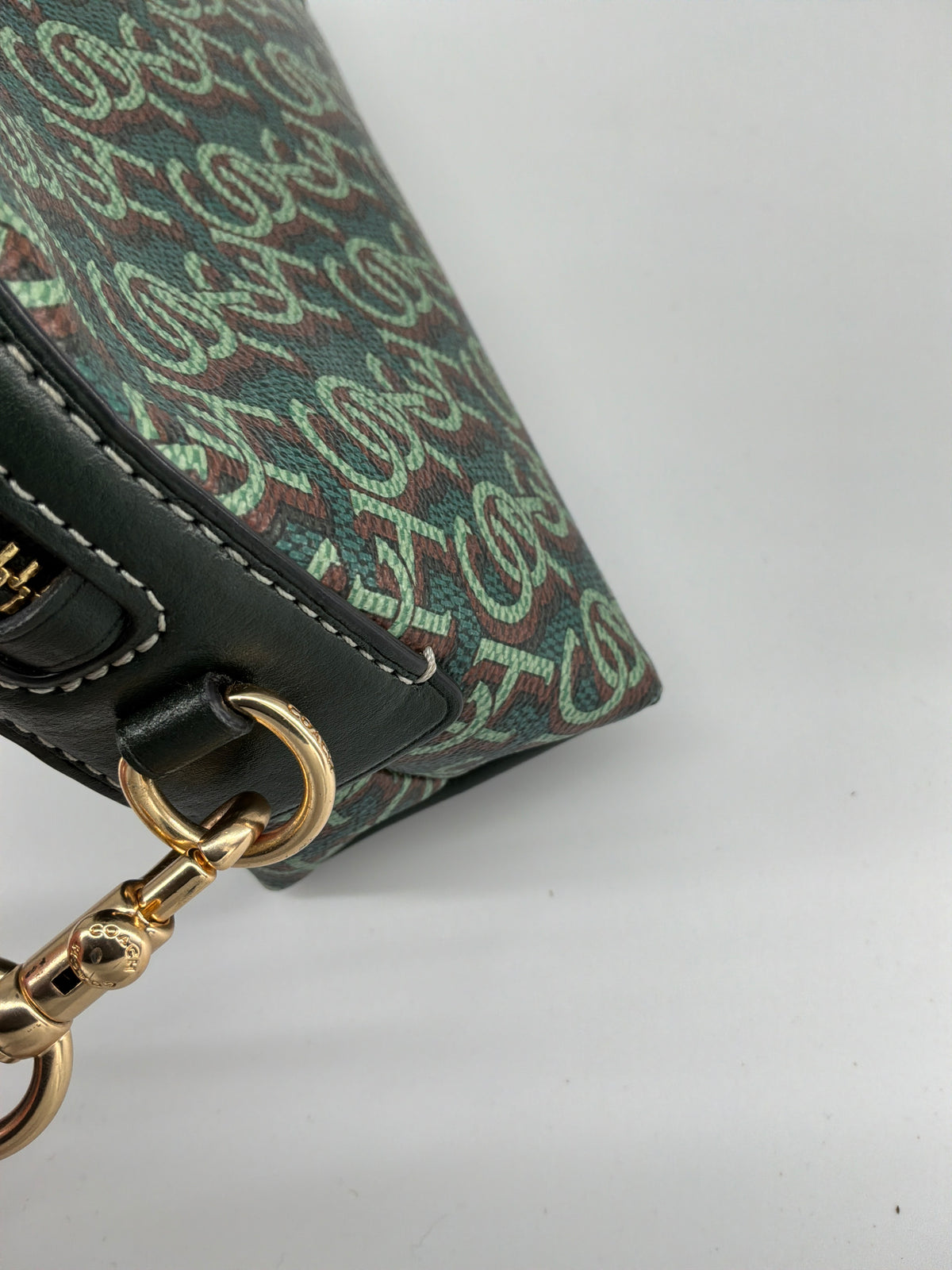 Coach Madi Crossbody Bag – Green Multi Signature Print