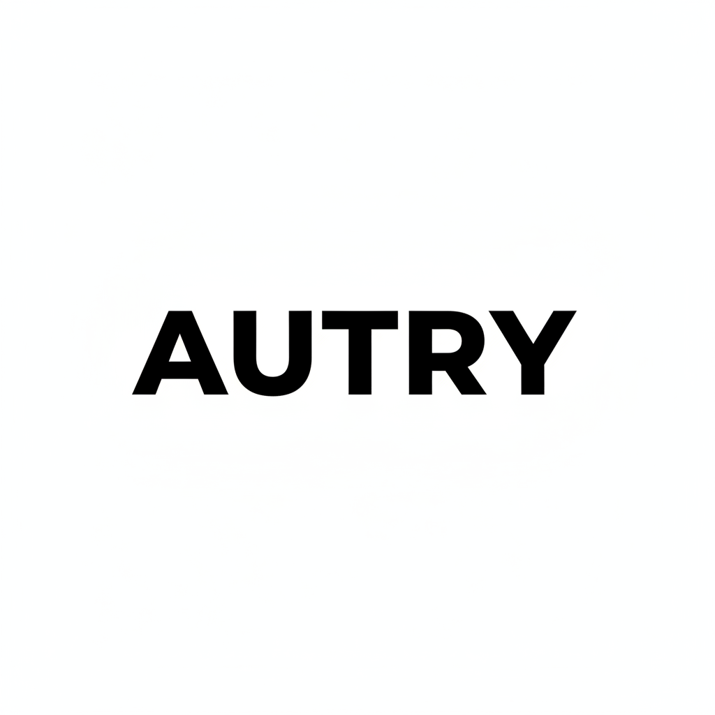 Autry black and white logo