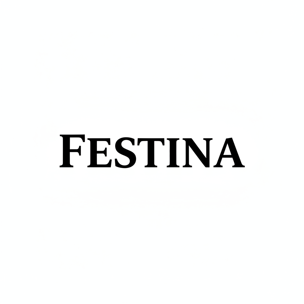 Festina black and white logo
