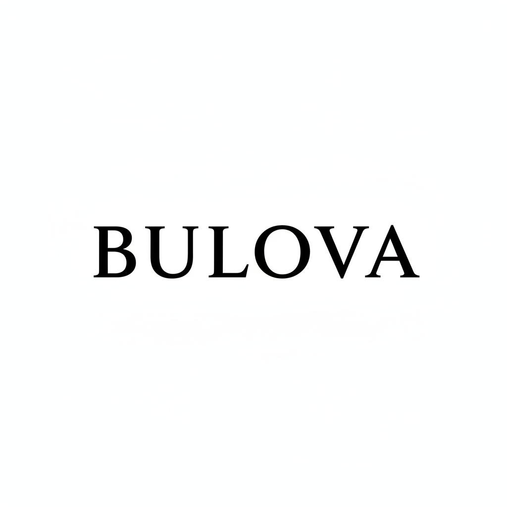 Bulova black and white logo