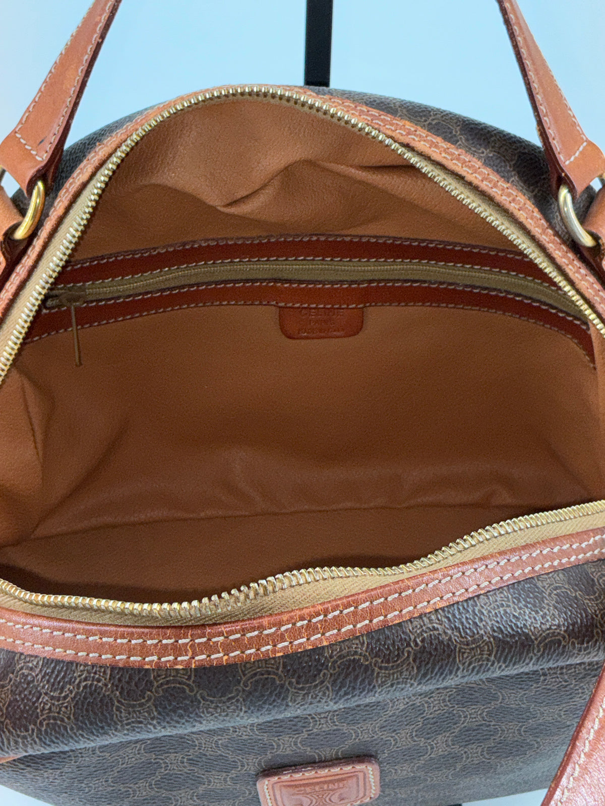 Celine Half-Moon Dome Satchel – Leather