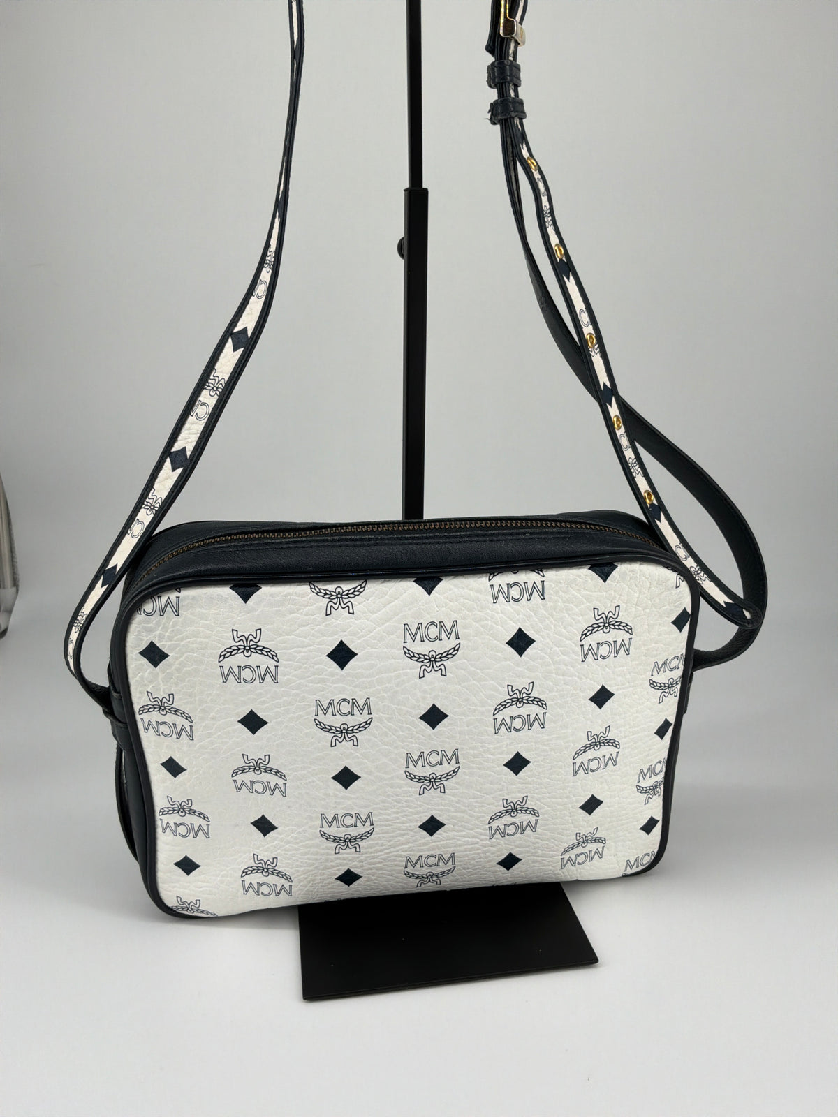 MCM Visetos Camera Crossbody Bag – Vintage  Coated Canvas