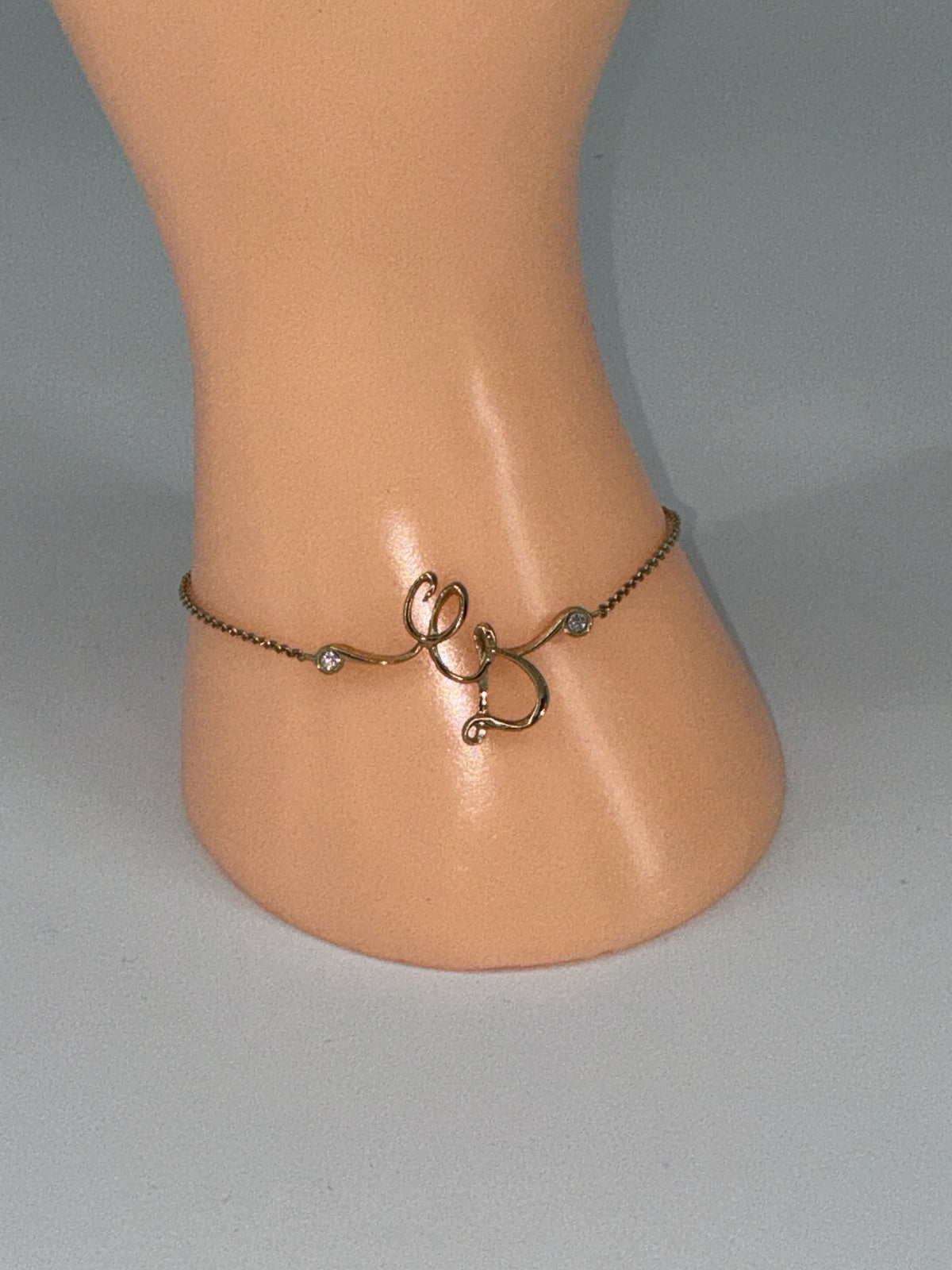 Christian Dior DIOR Letter Charm Bracelet – Vintage Gold-Tone