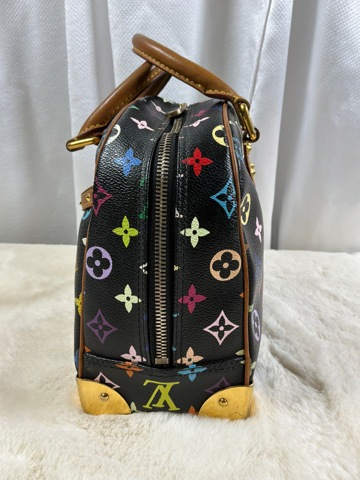 Louis Vuitton Takashi Murakami Monogram Black Multicolor Trouville