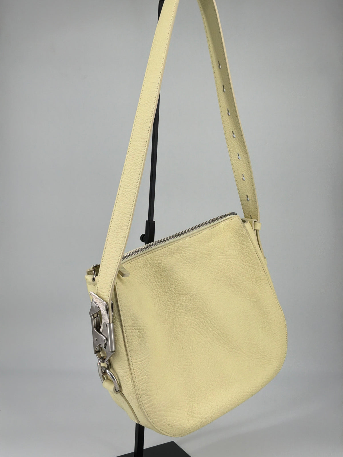 Burberry Saddle Crossbody Bag – Pale Yellow Grained Leather