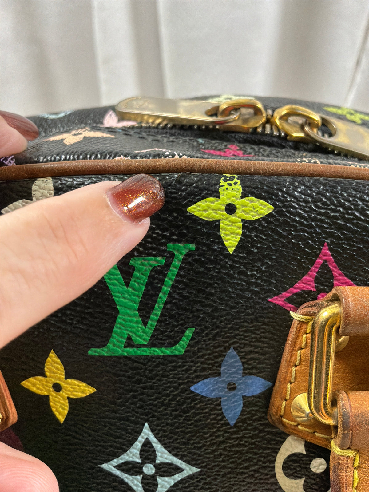 Louis Vuitton Takashi Murakami Monogram Black Multicolor Trouville