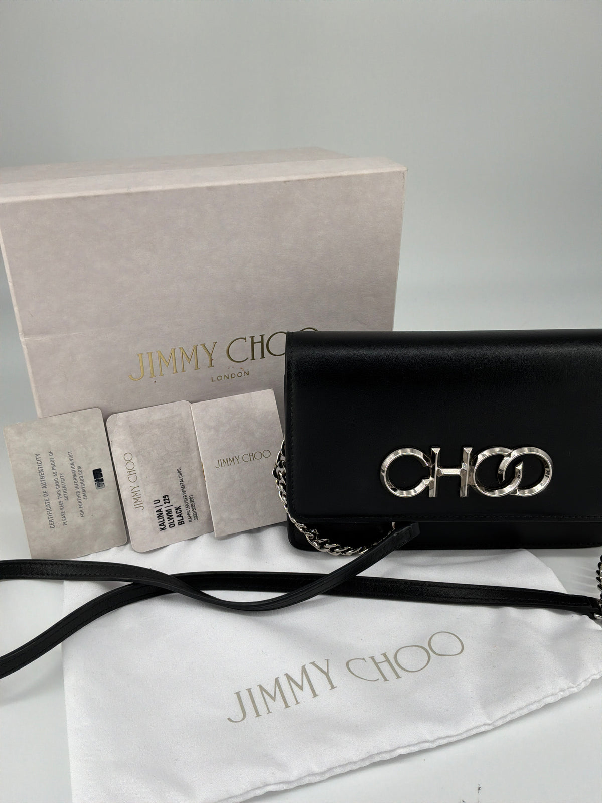 Jimmy Choo Kalina Crossbody Clutch – Leather