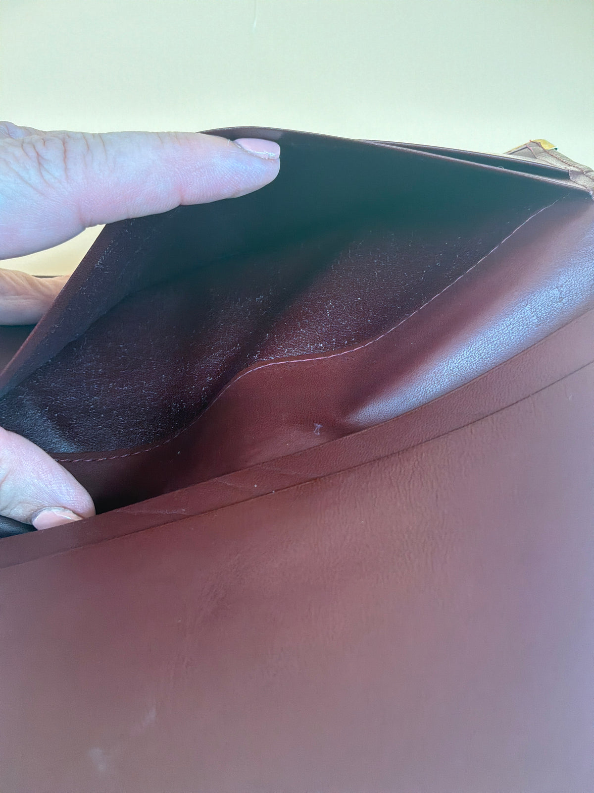 Must de Cartier Long Wallet – Vintage Burgundy Calfskin with Original Box