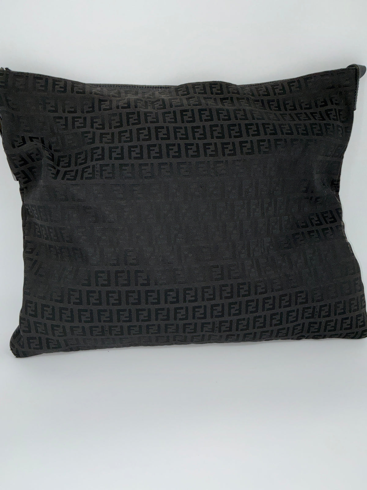 Fendi FF Zucca Shoulder Tote Bag – Vintage Black Canvas, 1990s