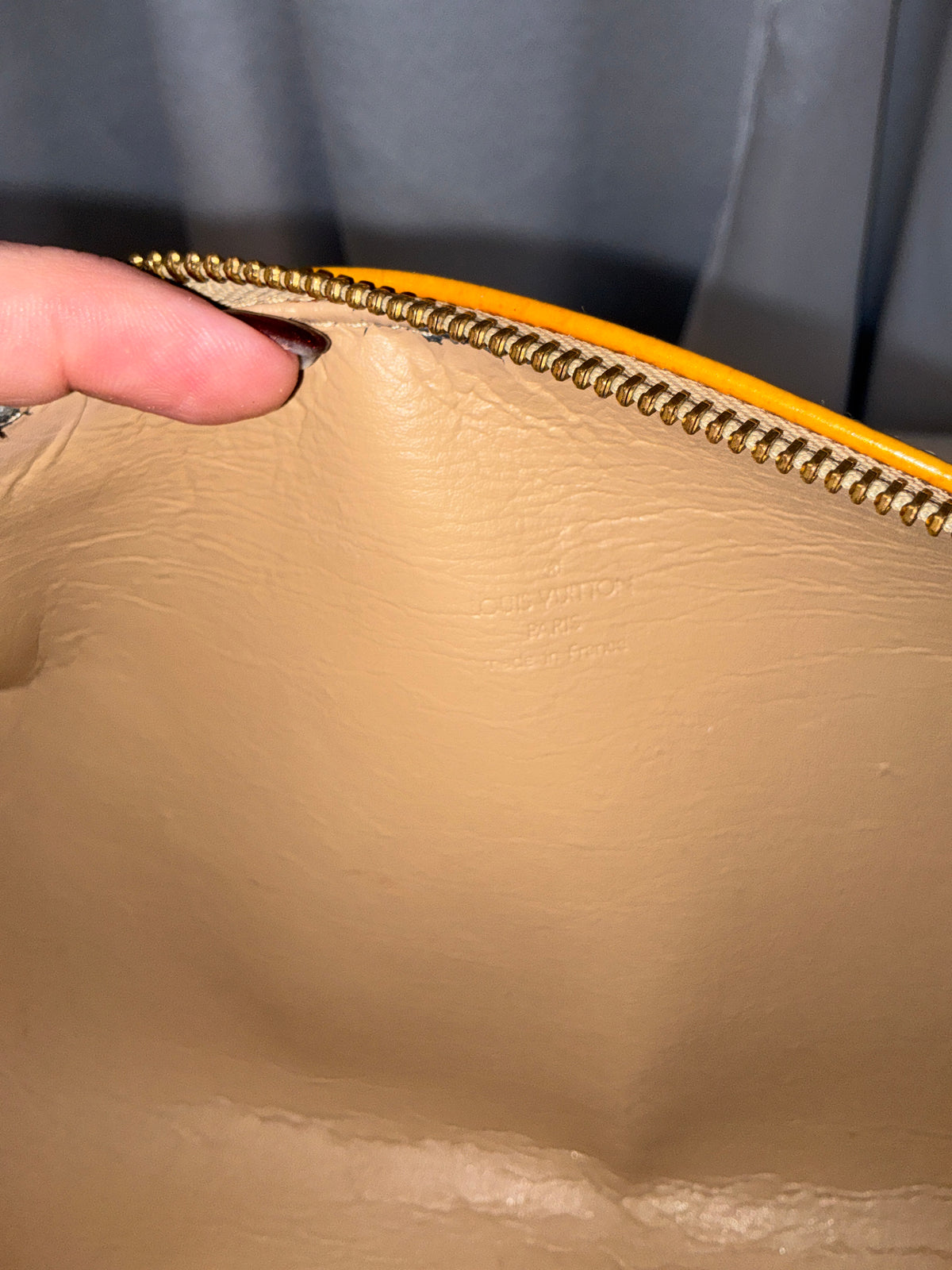 Louis Vuitton Monogram Vernis Bedford Bag Vintage Yellow