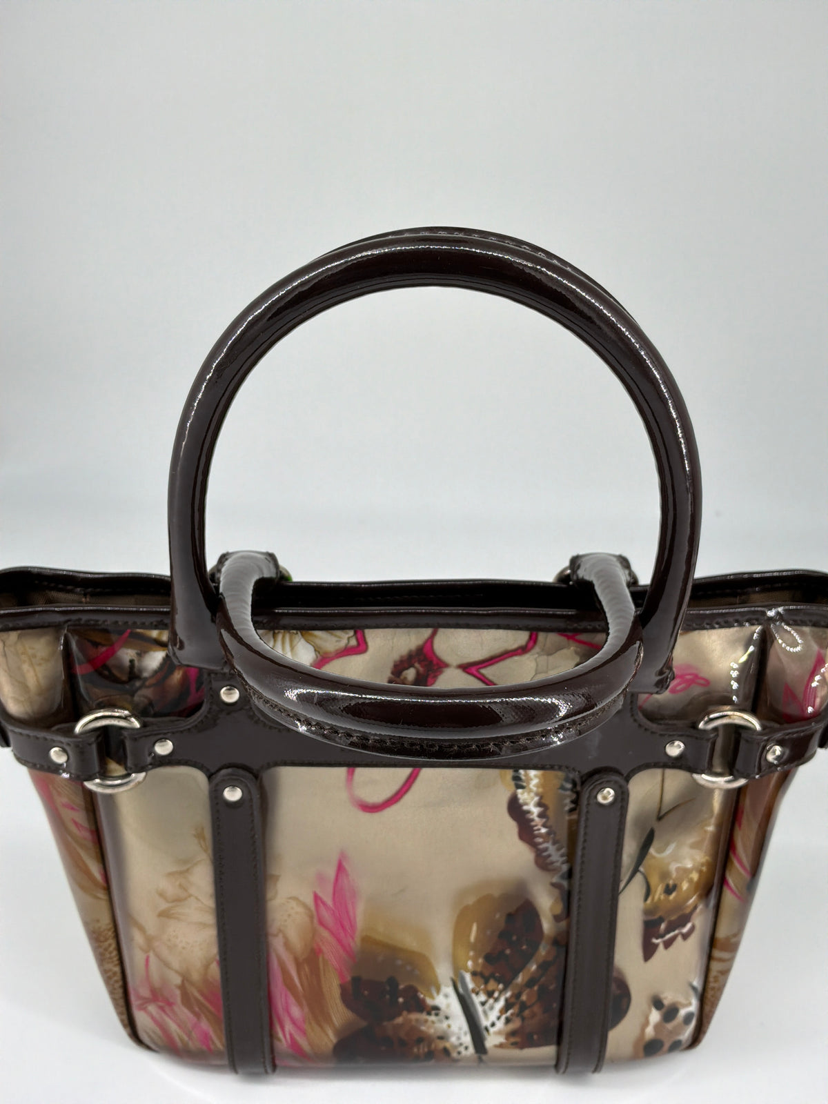 Salvatore Ferragamo Fiera Carnival Print Clear Vinyl Tote Bag – Clear / Multicolor
