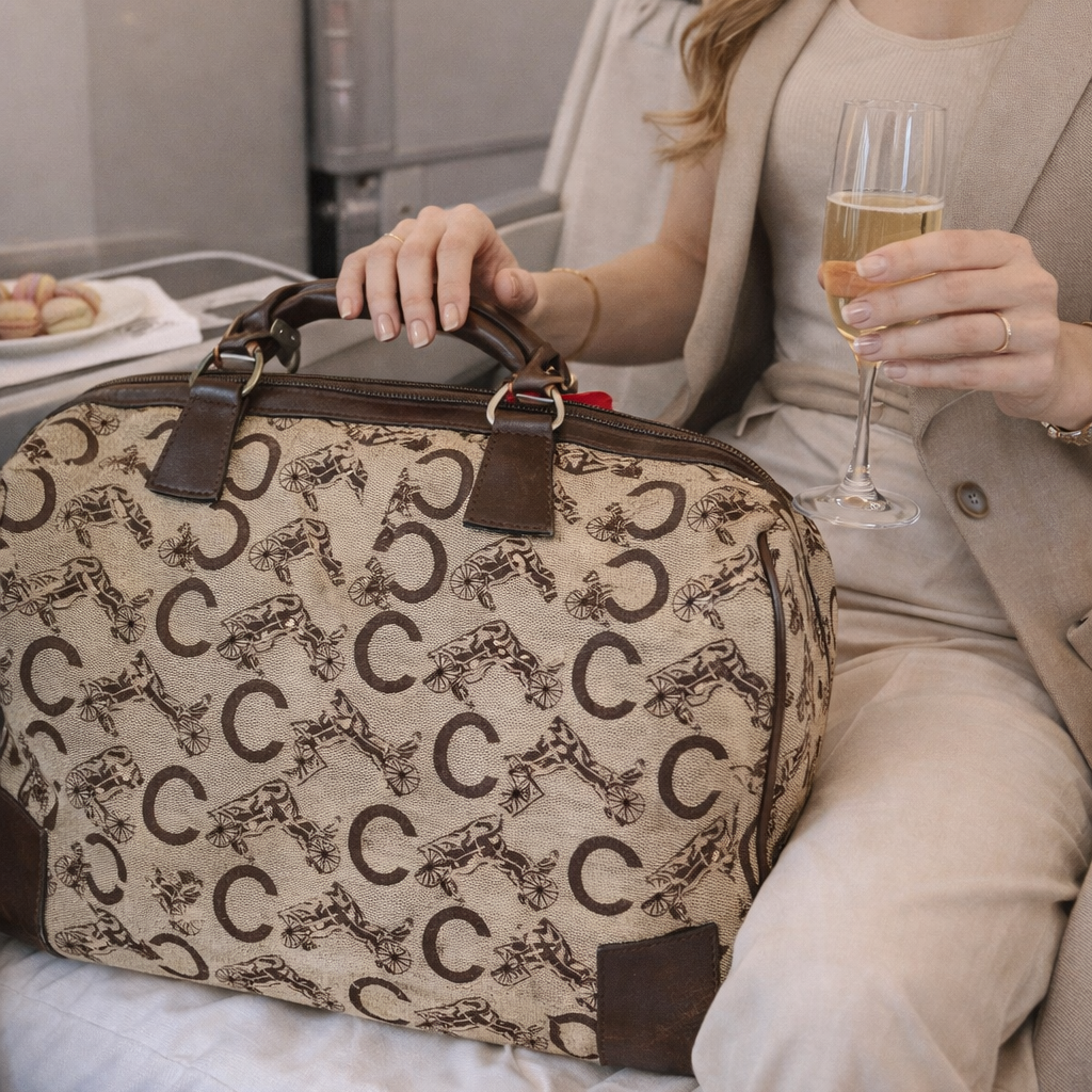 Celine C Macadam Boston Bag Vintage