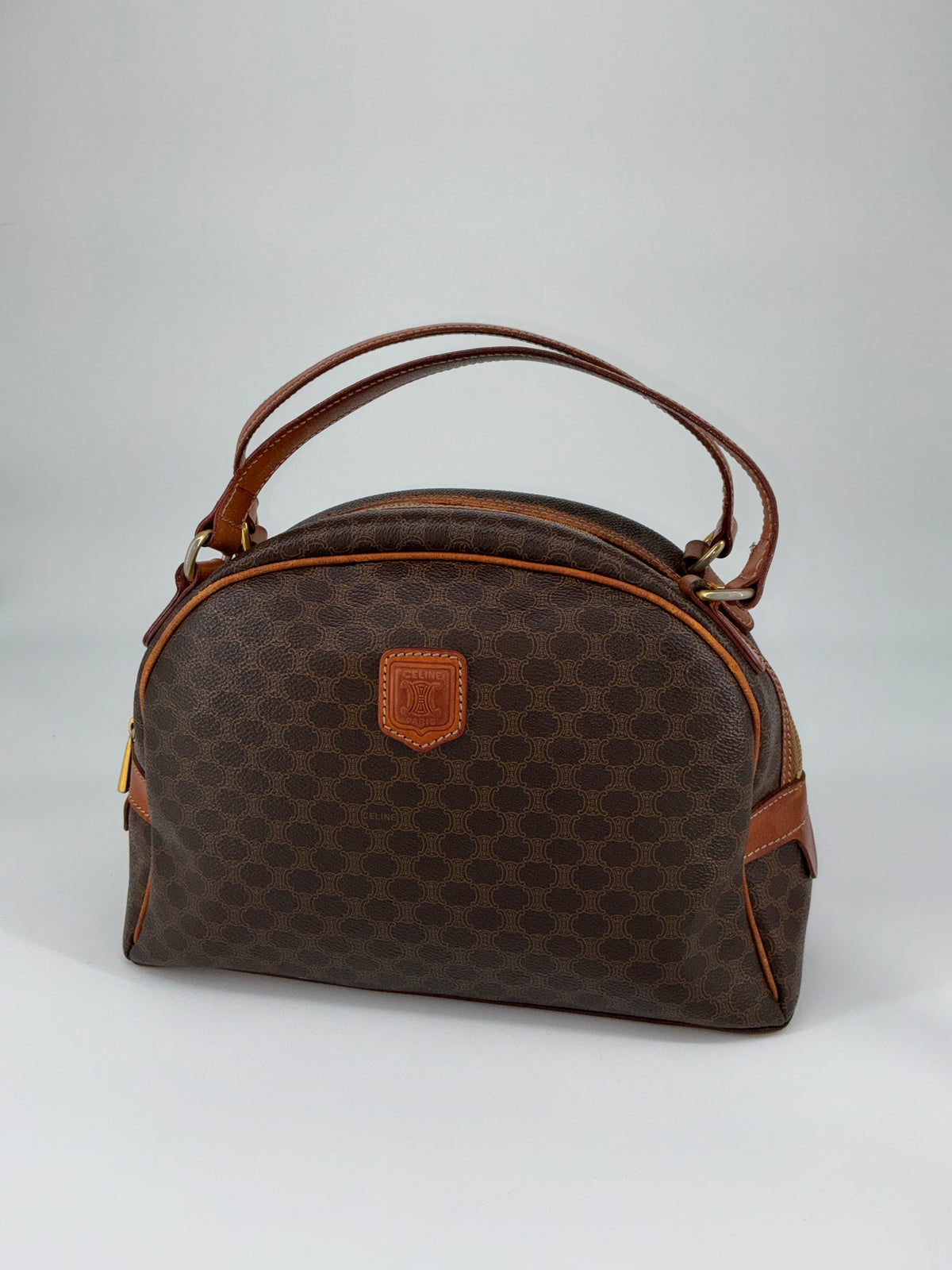Celine Half-Moon Dome Satchel – Leather