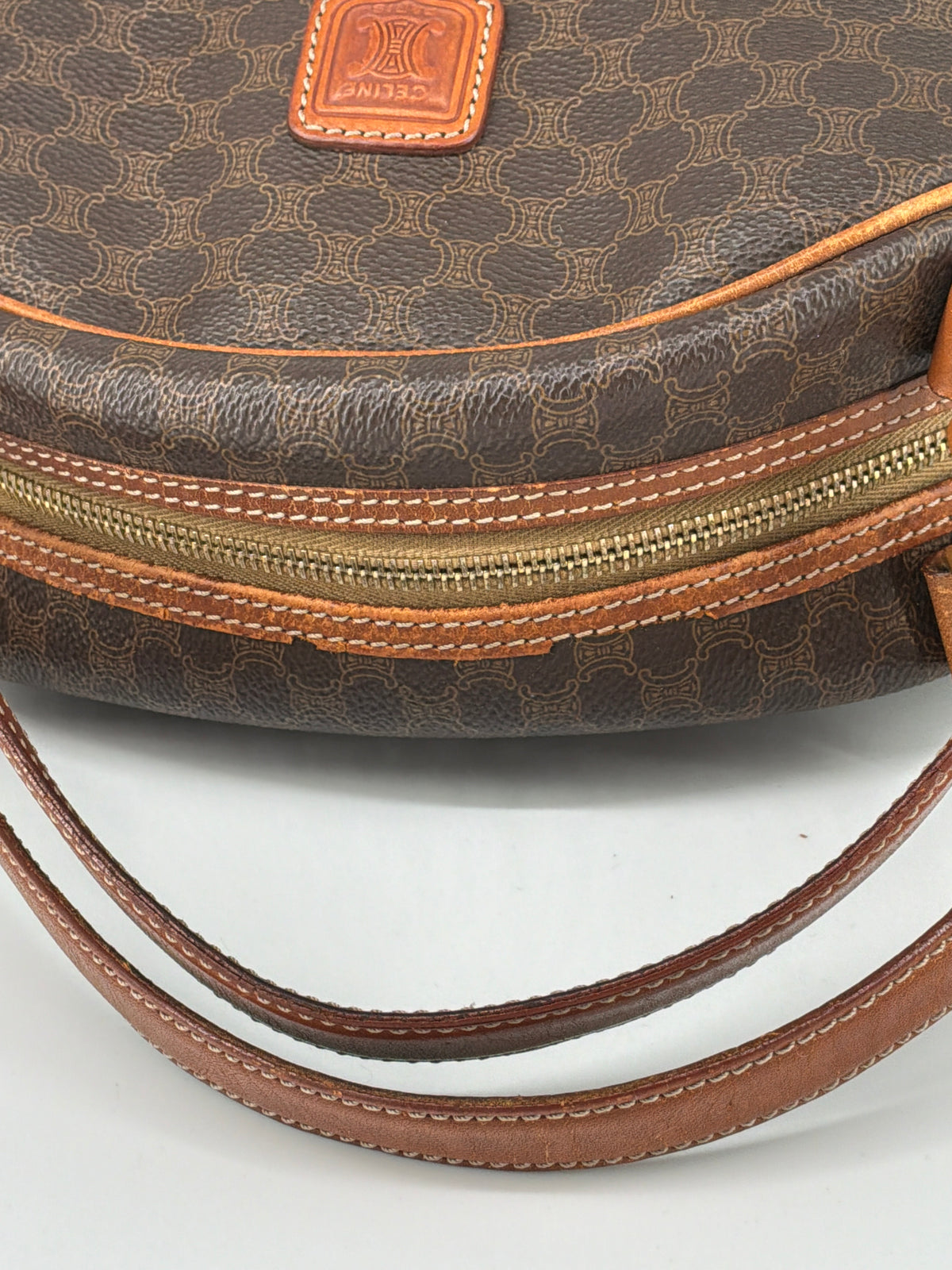 Celine Half-Moon Dome Satchel – Leather