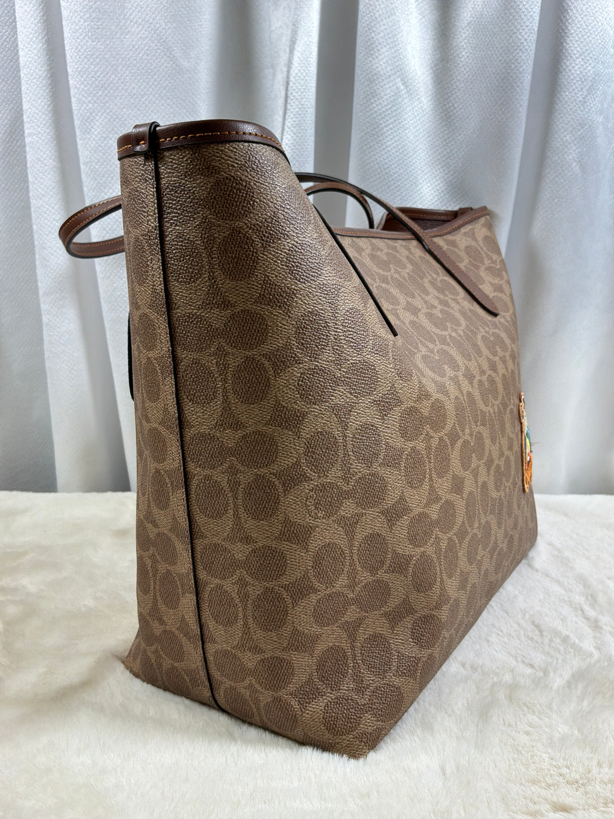 Coach x Peanuts Signature Canvas Snoopy City Tote - Discontinued Limited Edition