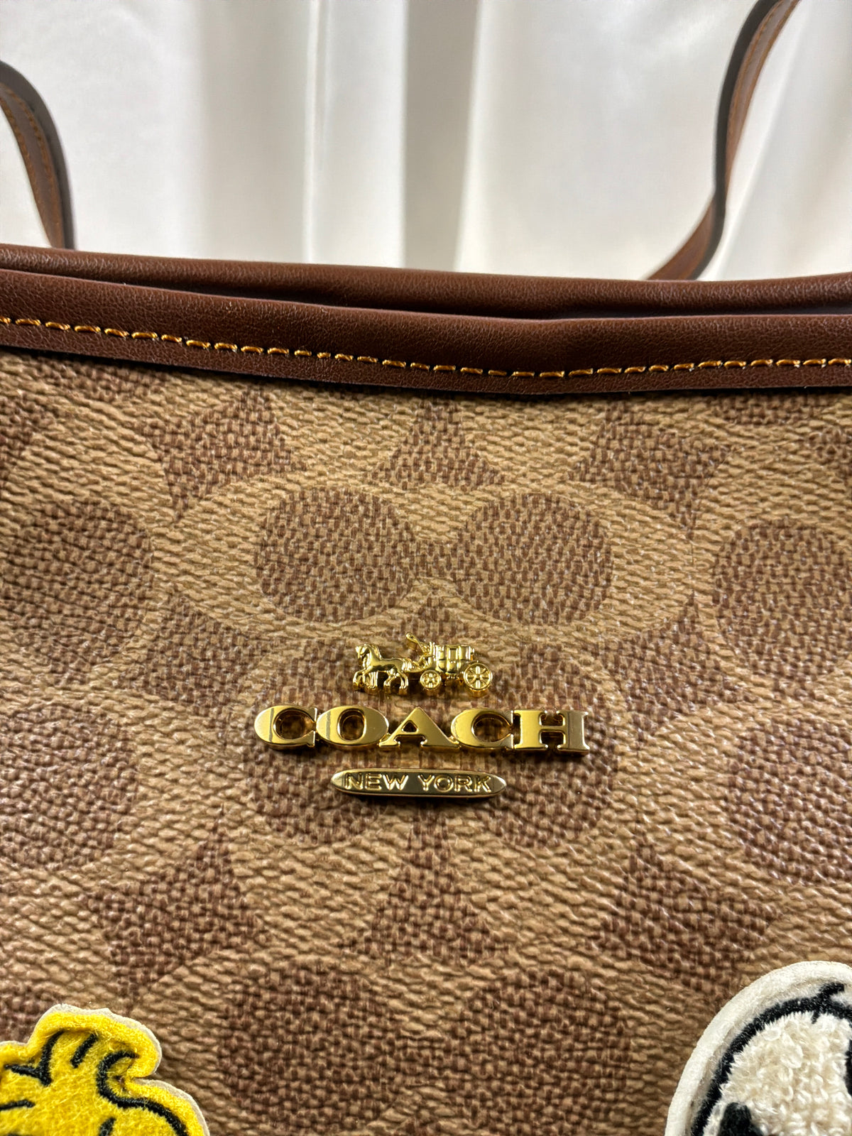 Coach x Peanuts Signature Canvas Snoopy City Tote - Discontinued Limited Edition