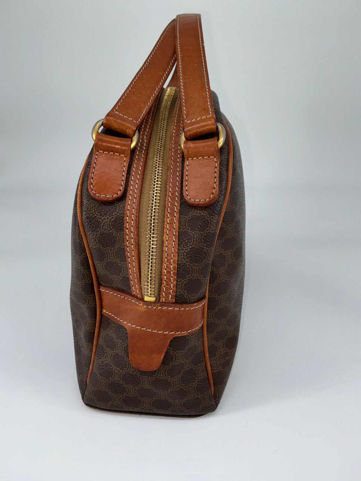 Celine Half-Moon Dome Satchel – Leather