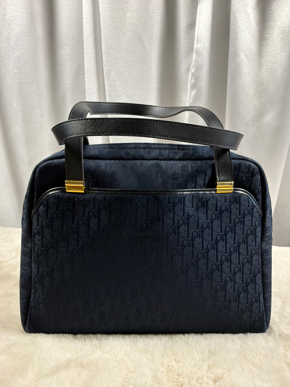 Christian Dior Vintage Diorissimo Trotter Canvas Shoulder Bag/Handbag