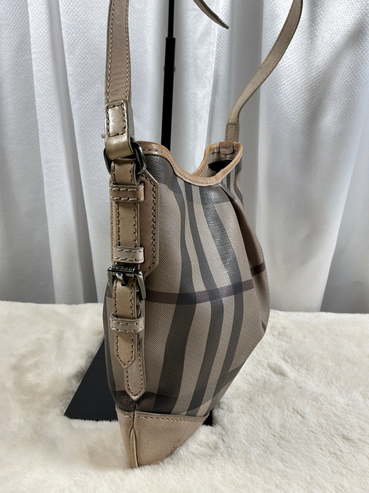 Burberry Smoked Trench Coated Canvas Hartham Crossbody Bag