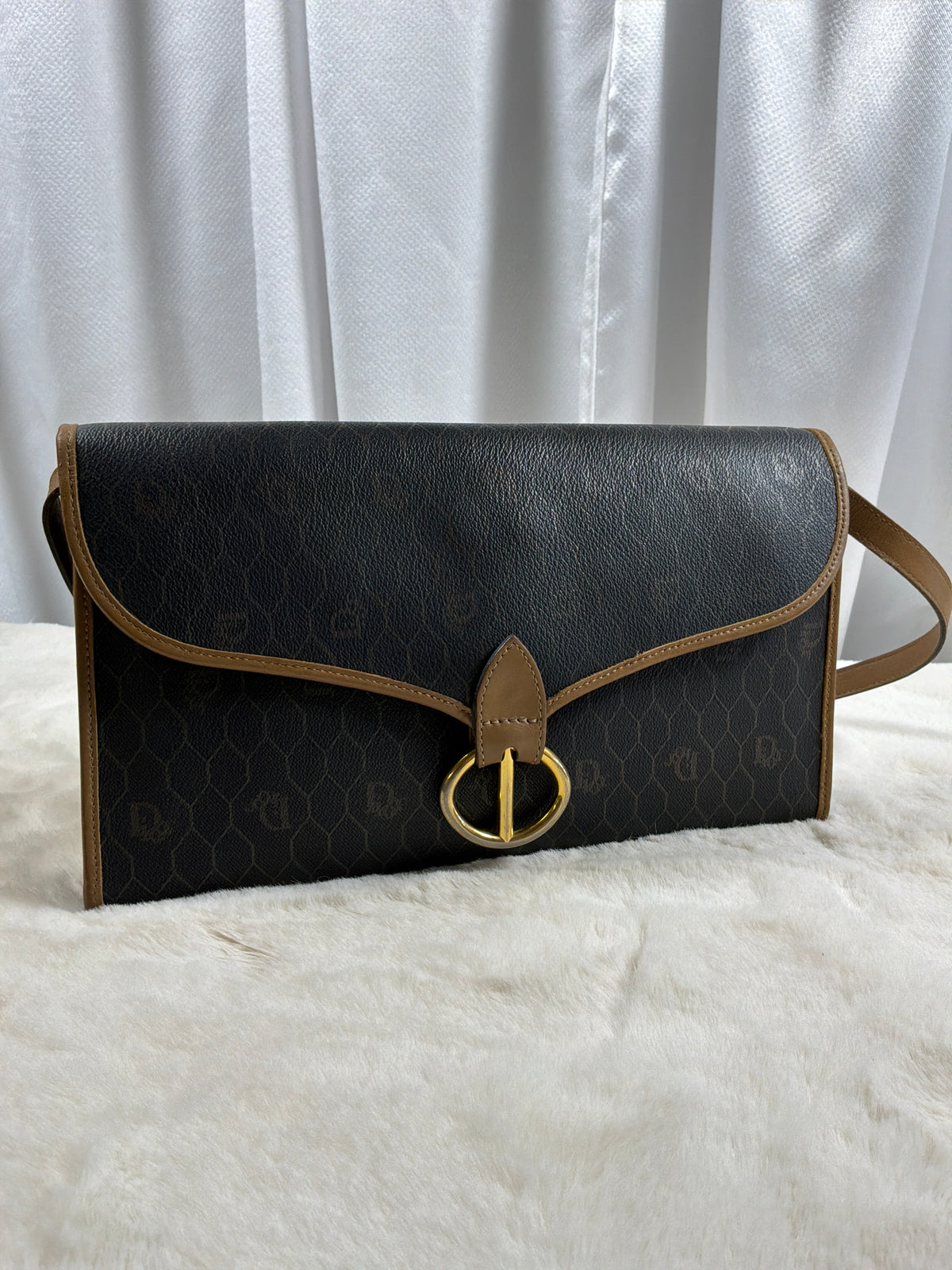 Christian Dior Vintage  Honeycomb Crossbody / Shoulder Bag