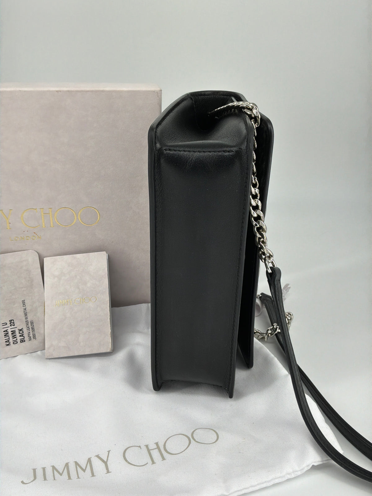 Jimmy Choo Kalina Crossbody Clutch – Leather