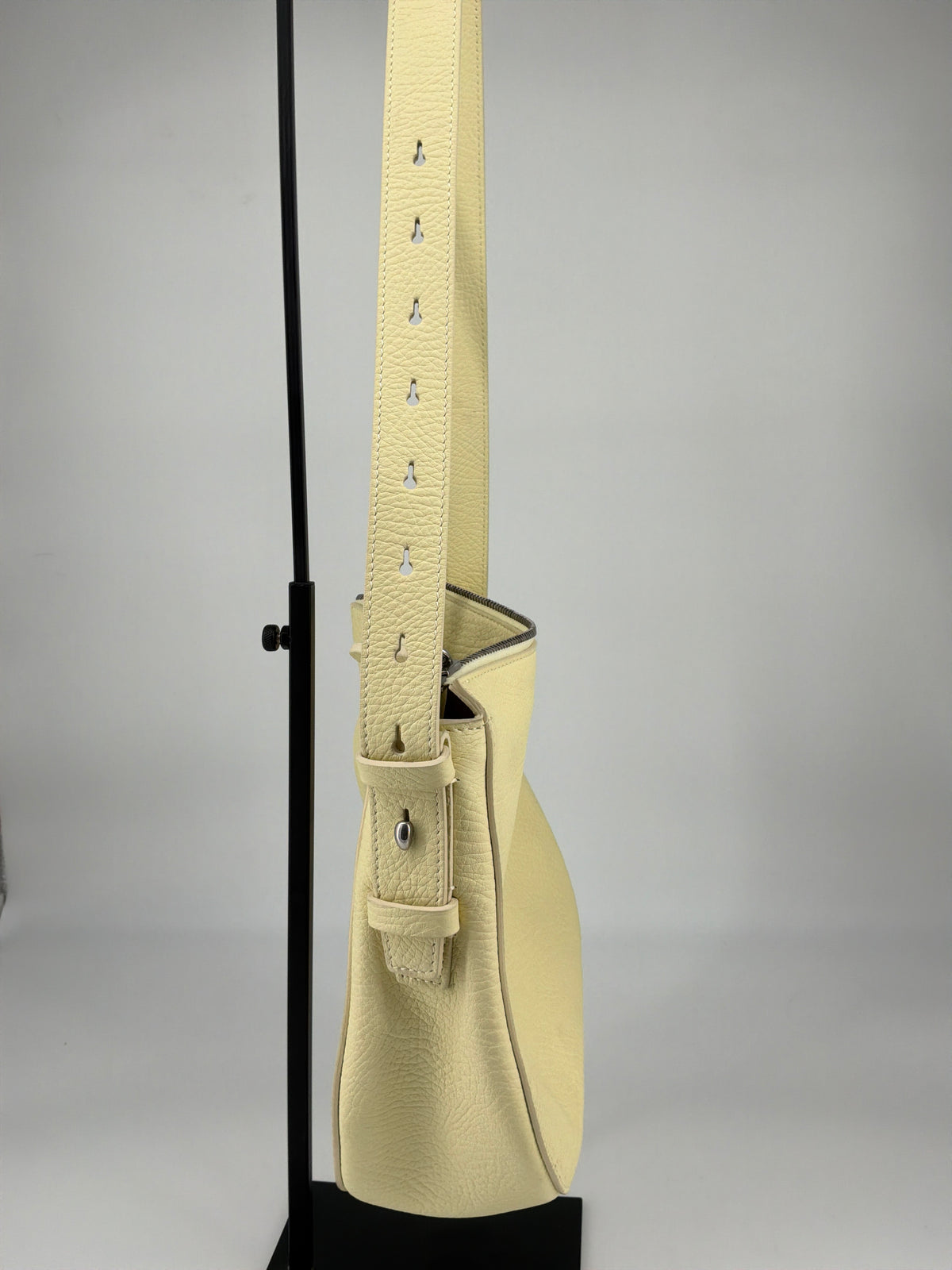 Burberry Saddle Crossbody Bag – Pale Yellow Grained Leather