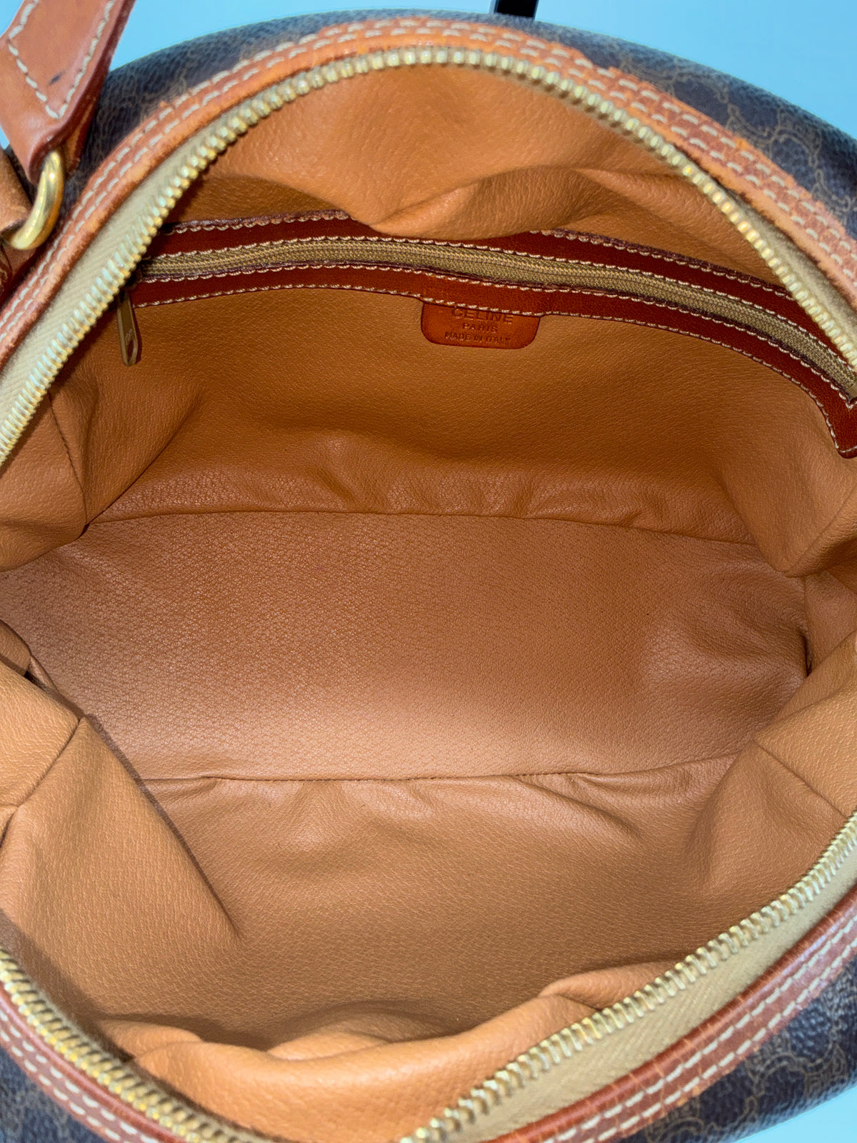 Celine Half-Moon Dome Satchel – Leather