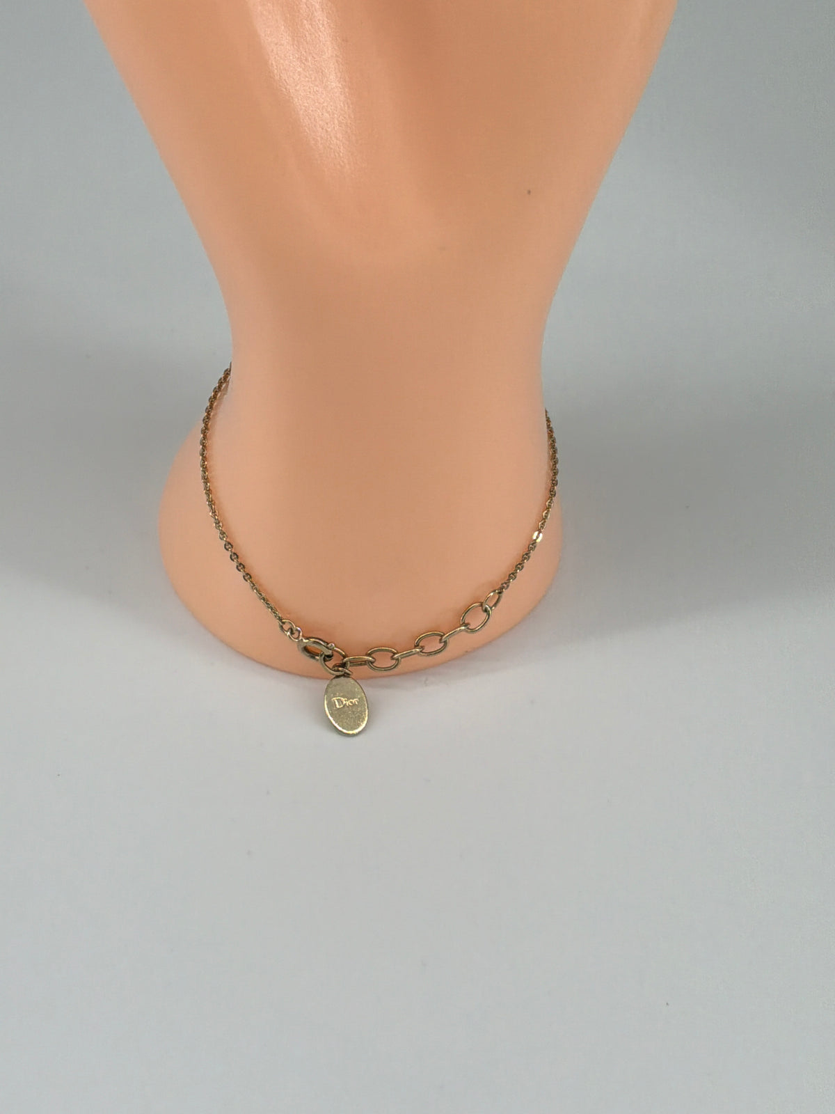 Christian Dior DIOR Letter Charm Bracelet – Vintage Gold-Tone