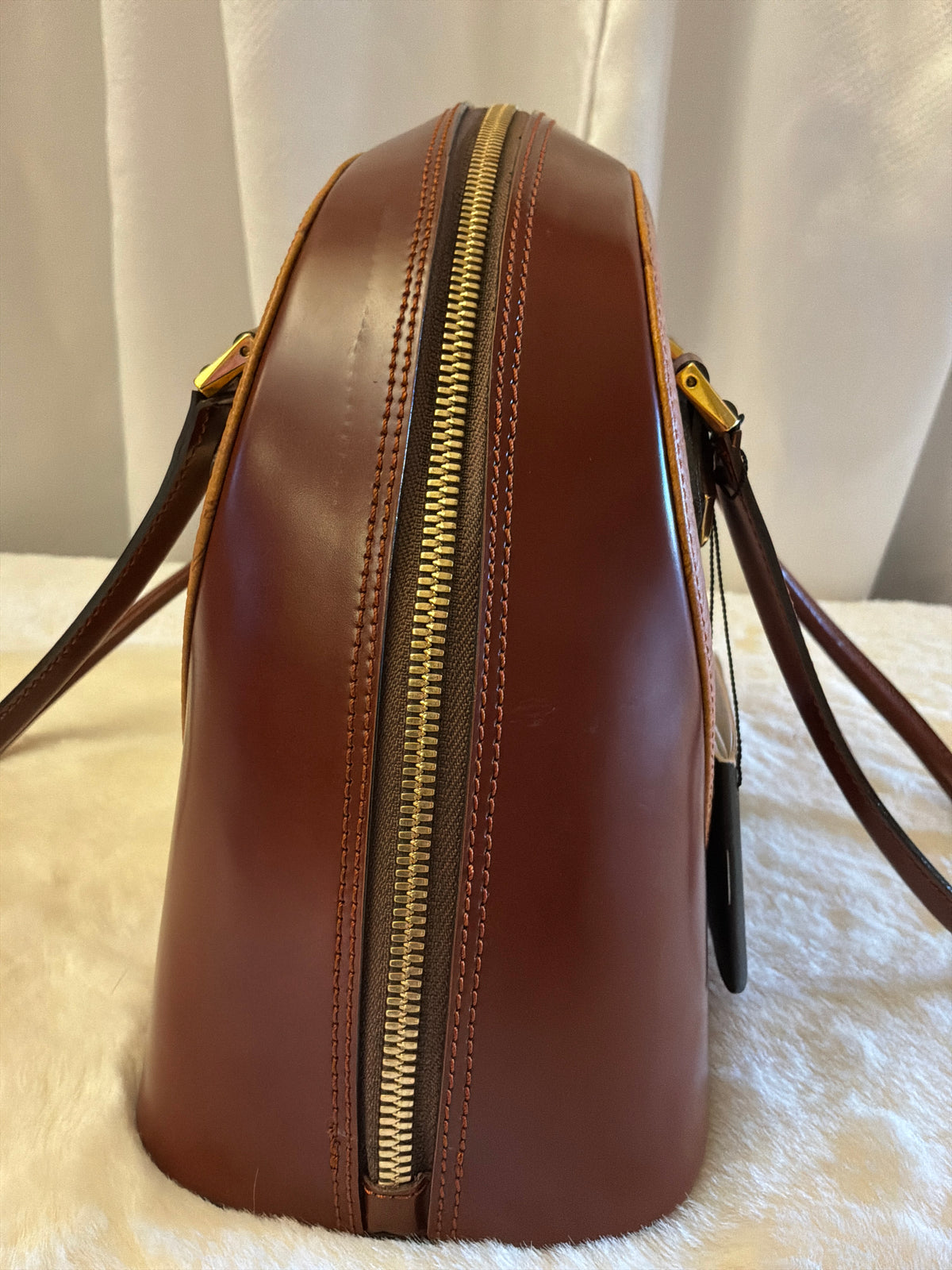 MCM Vintage Visetos Two-Tone Dome Satchel Bag NWT Deadstock Rare 5-Digit