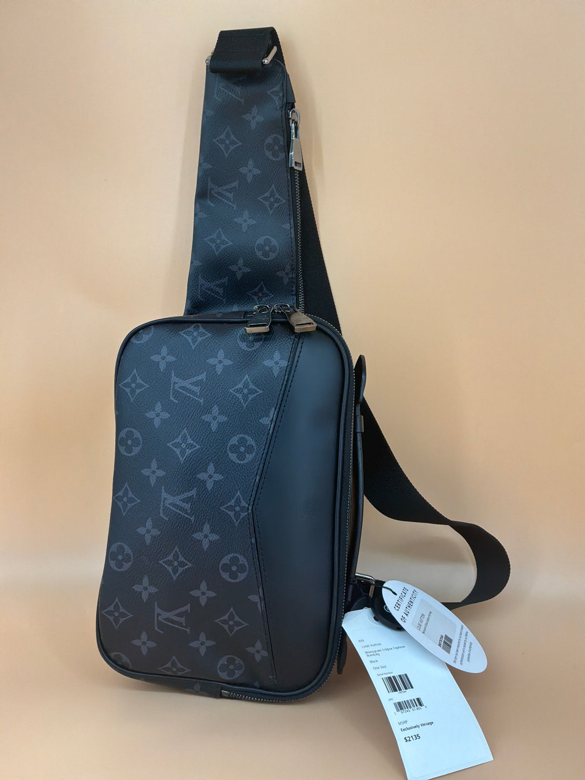 Louis Vuitton Explorer Bumbag – Monogram Eclipse Charcoal Canvas, Like-New