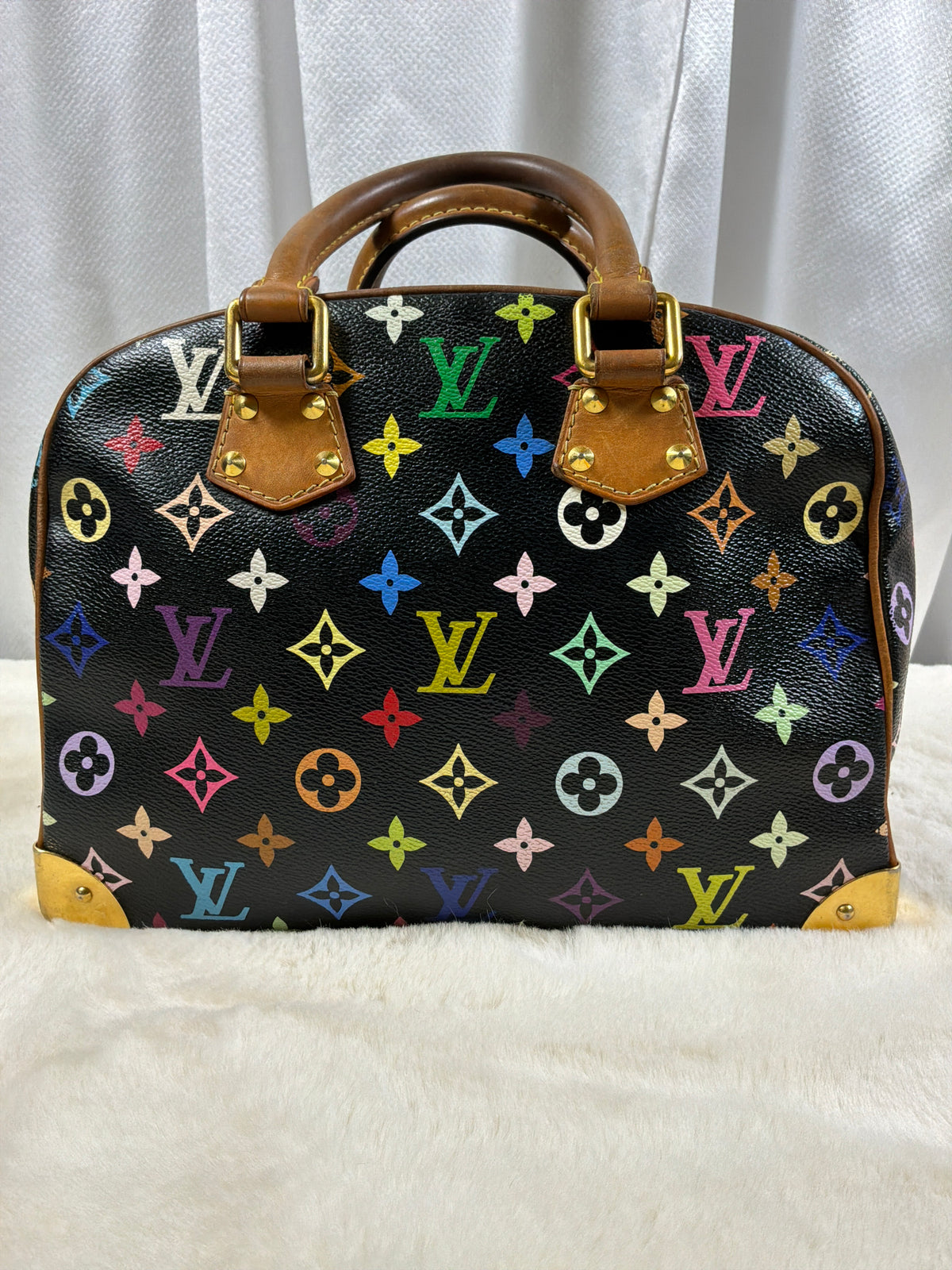 Louis Vuitton Takashi Murakami Monogram Black Multicolor Trouville