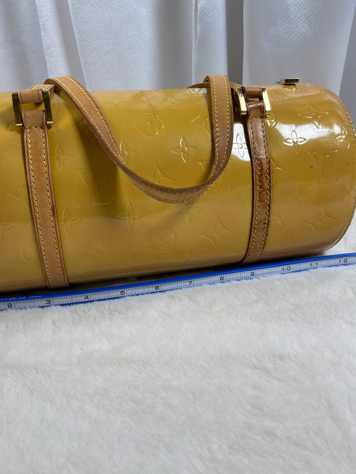 Louis Vuitton Monogram Vernis Bedford Bag Vintage Yellow