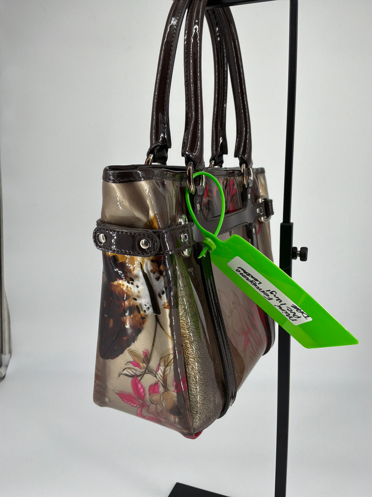 Salvatore Ferragamo Fiera Carnival Print Clear Vinyl Tote Bag – Clear / Multicolor