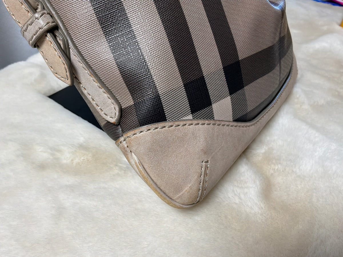 Burberry Smoked Trench Coated Canvas Hartham Crossbody Bag