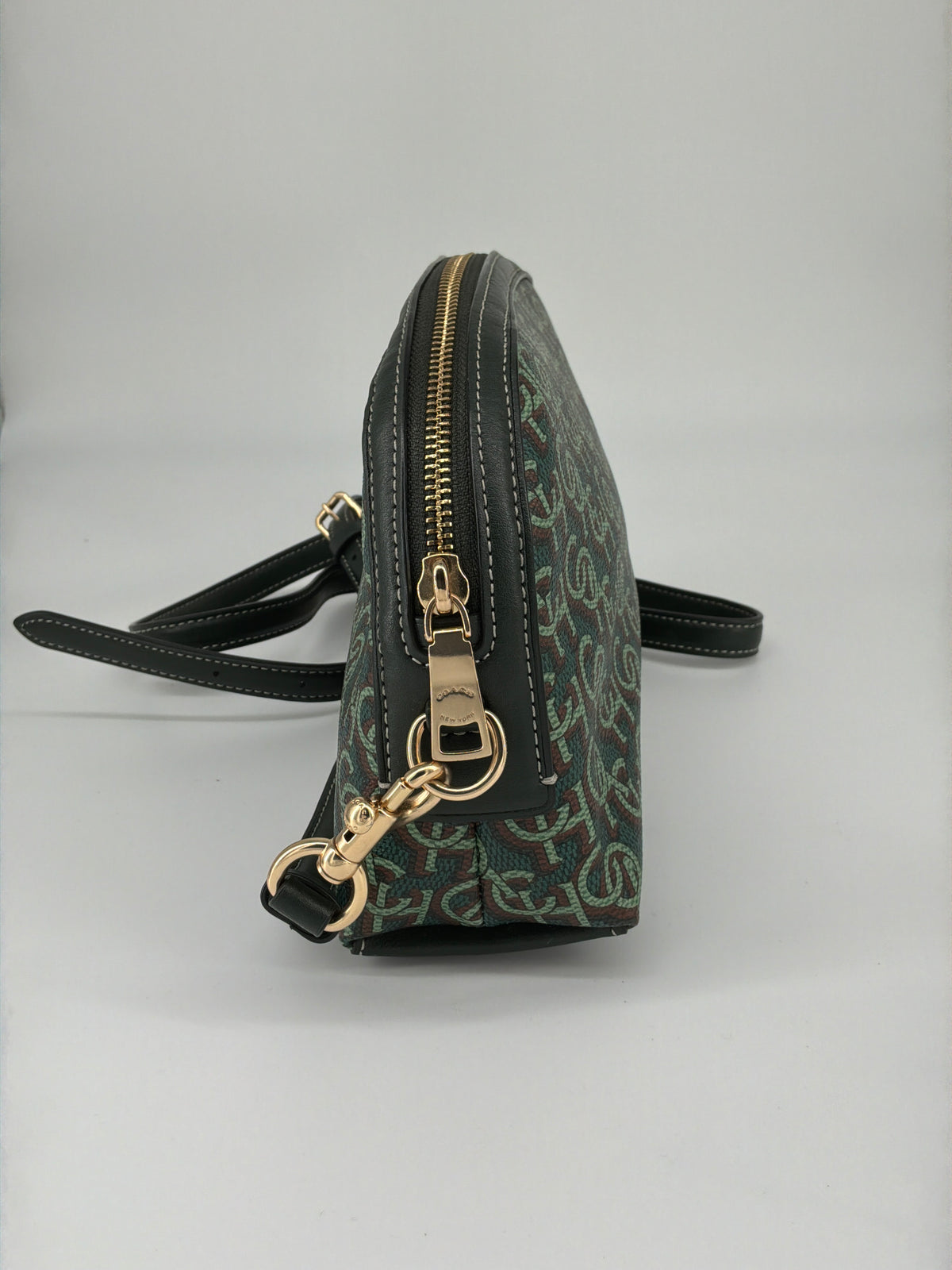 Coach Madi Crossbody Bag – Green Multi Signature Print