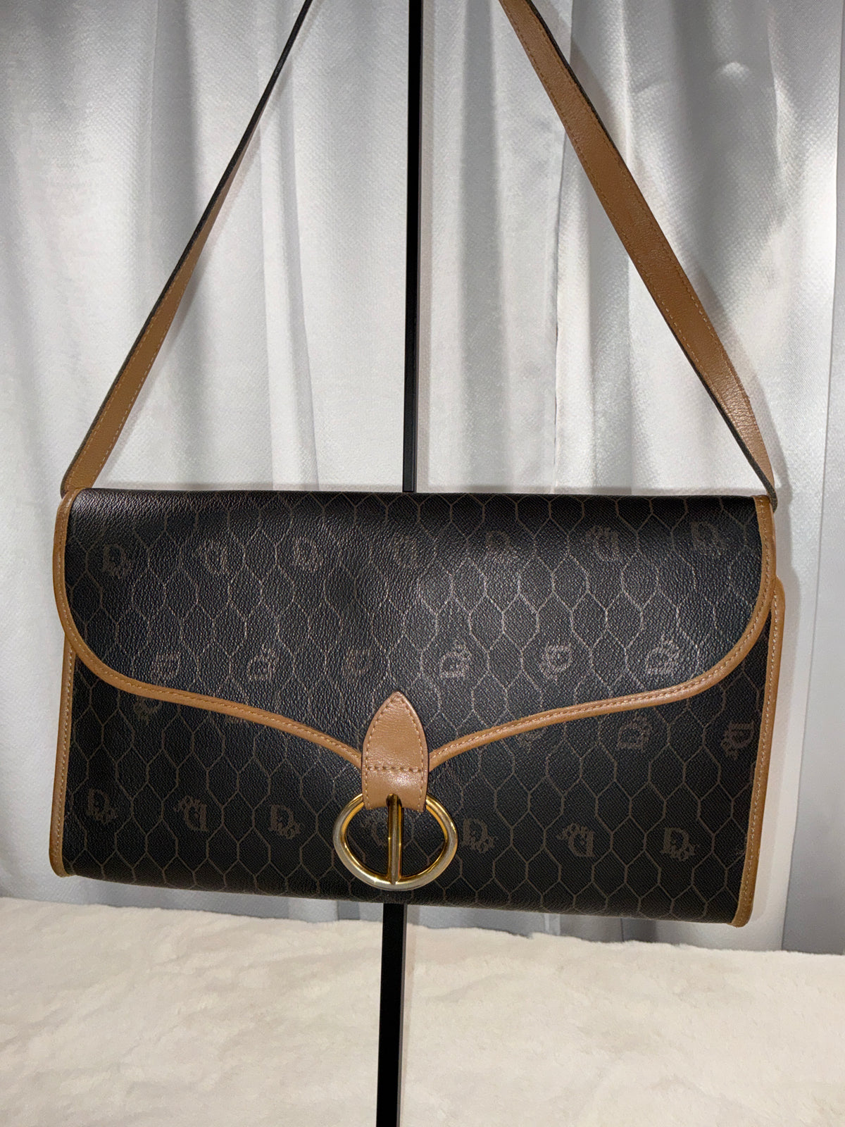 Christian Dior Vintage  Honeycomb Crossbody / Shoulder Bag