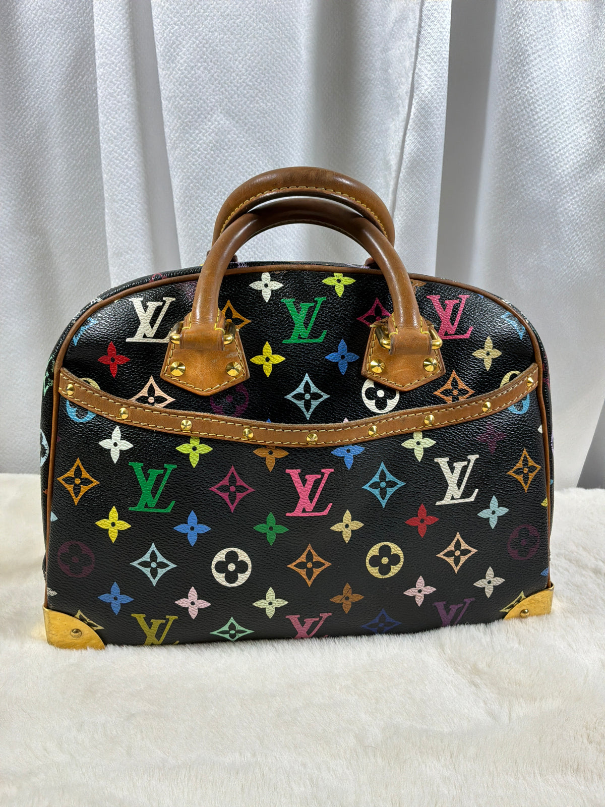 Louis Vuitton Takashi Murakami Monogram Black Multicolor Trouville