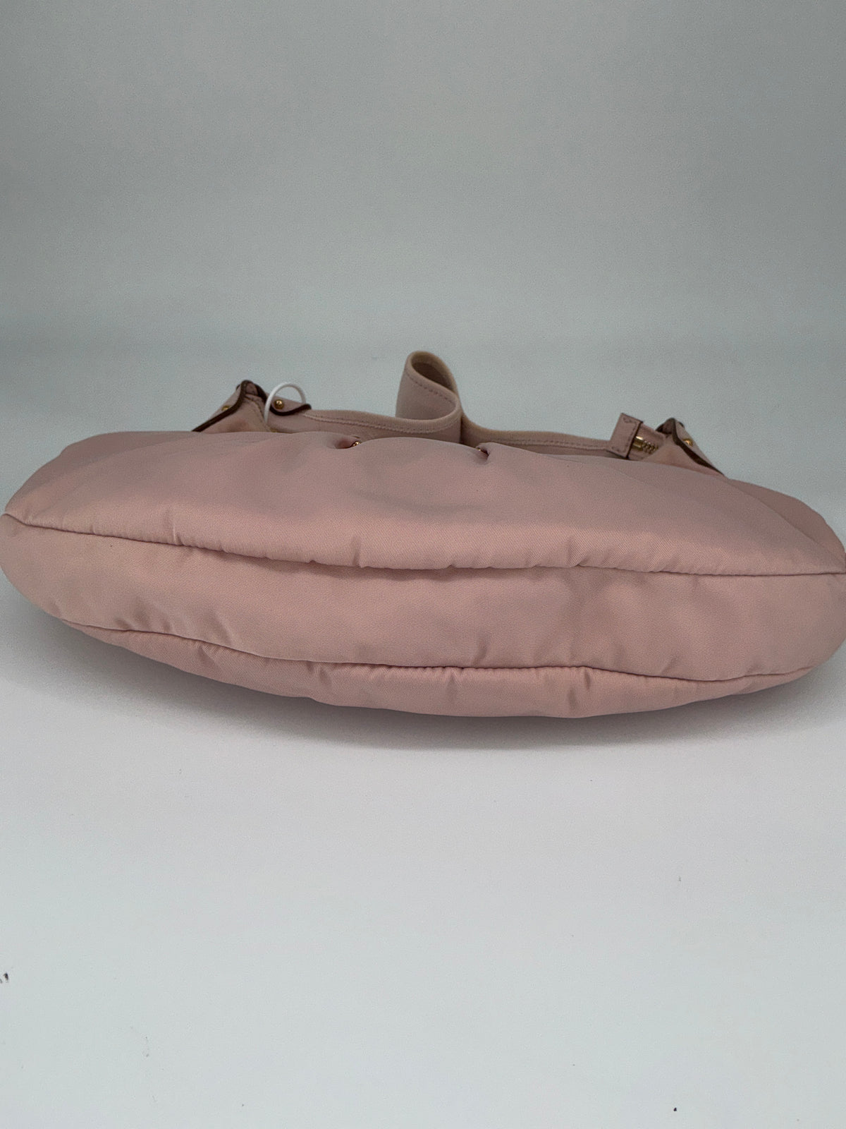 Salvatore Ferragamo Pleated Bow Hobo Shoulder Bag – Pink Nylon