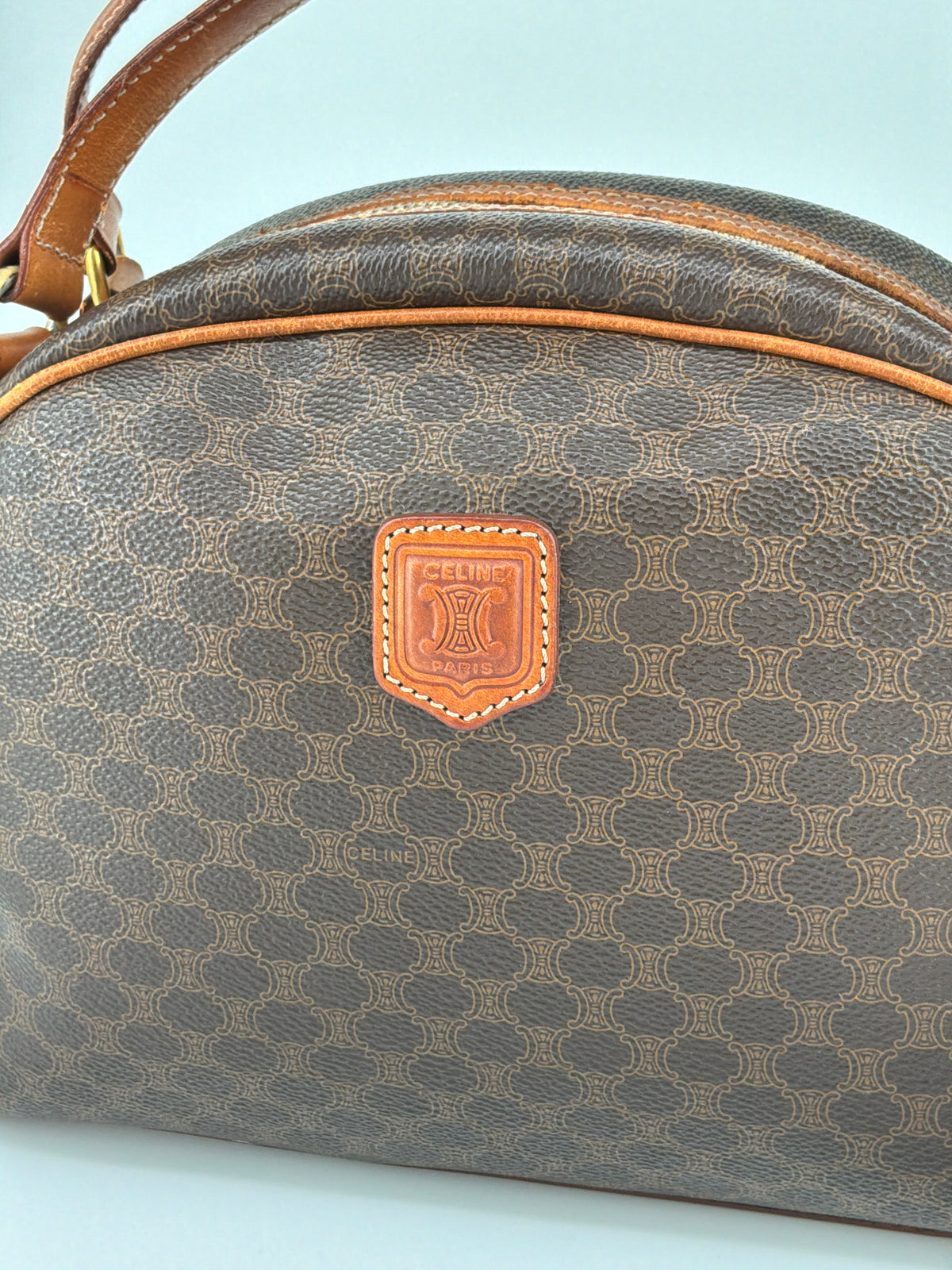 Celine Half-Moon Dome Satchel – Leather