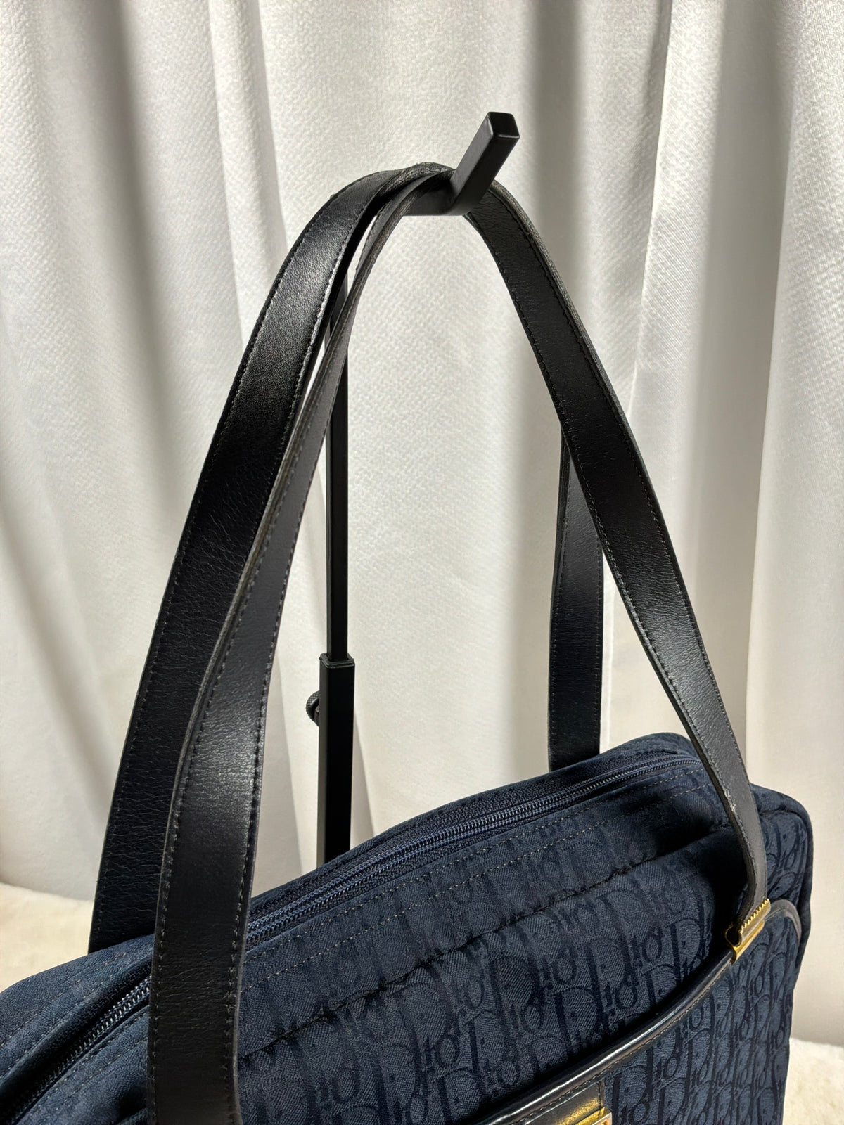 Christian Dior Vintage Diorissimo Trotter Canvas Shoulder Bag/Handbag