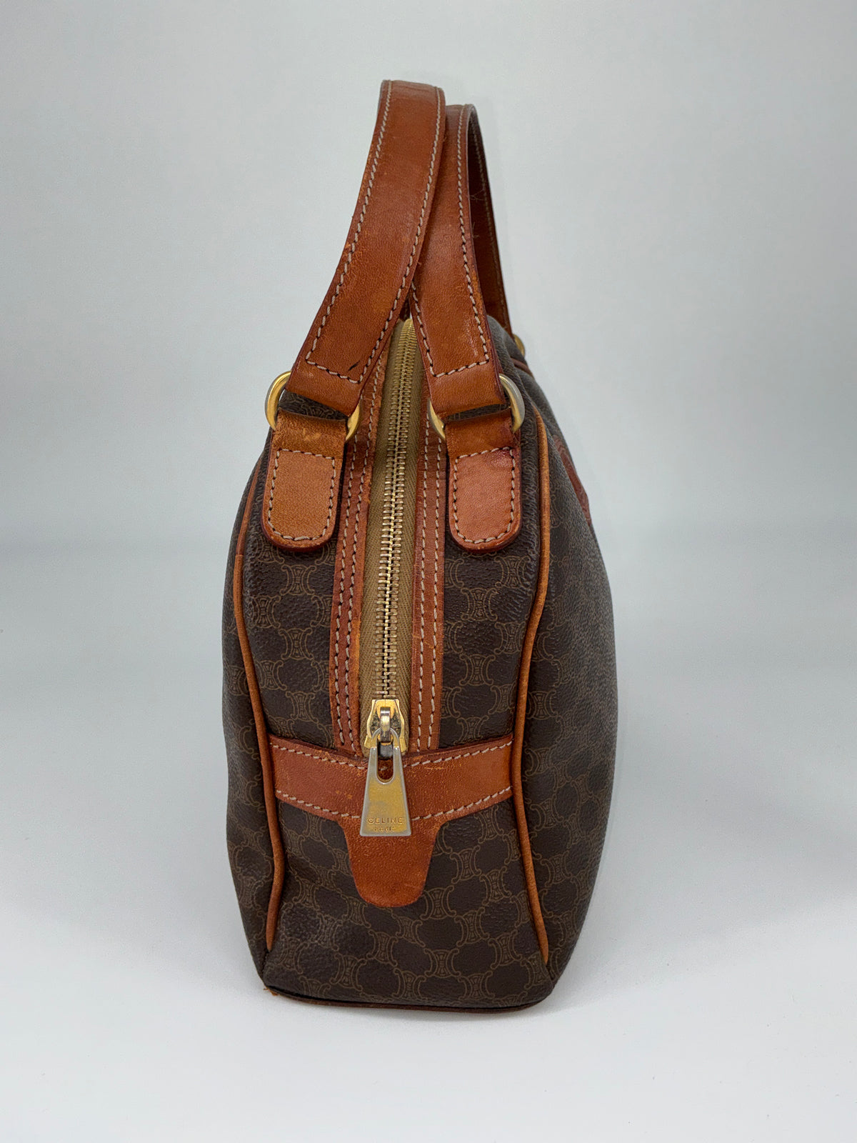 Celine Half-Moon Dome Satchel – Leather