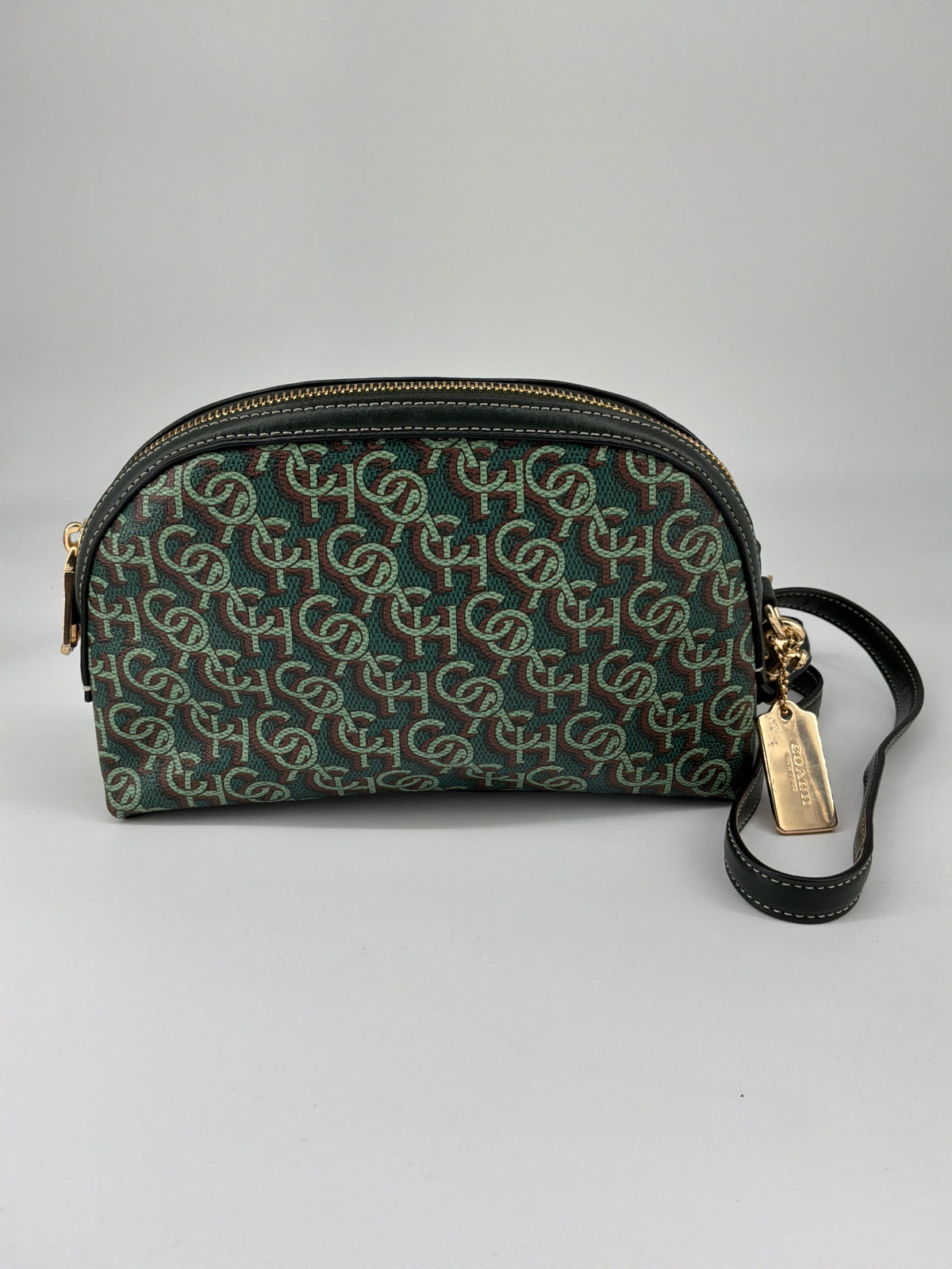 Coach Madi Crossbody Bag – Green Multi Signature Print