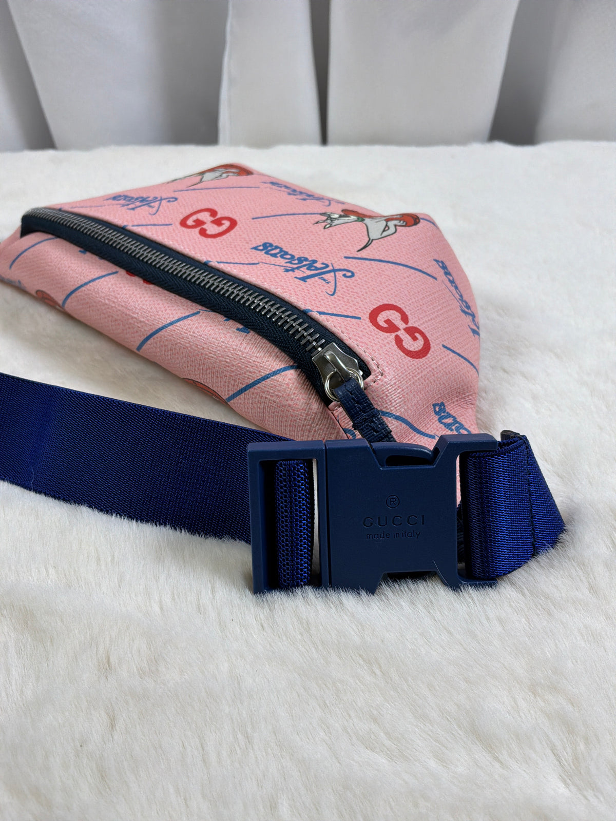 Gucci x The Jetsons Pink GG Supreme Belt Bag