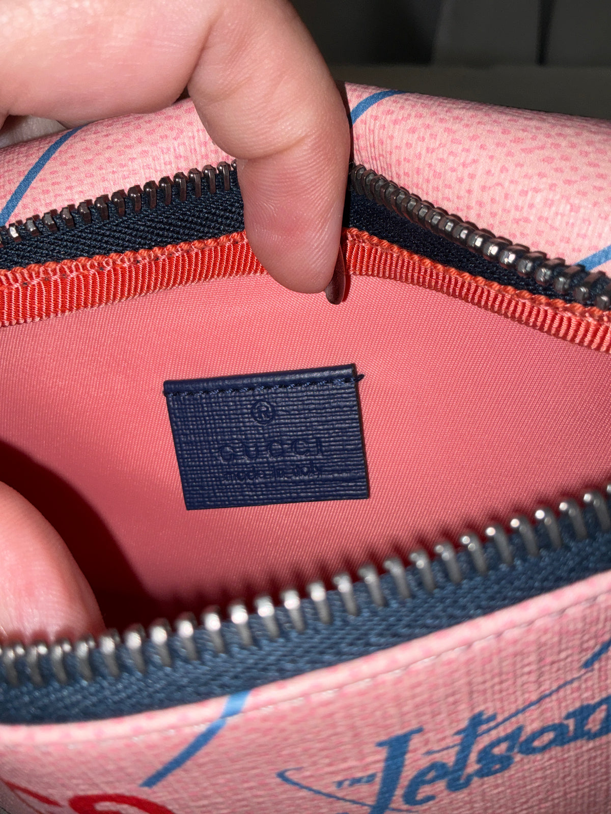 Gucci x The Jetsons Pink GG Supreme Belt Bag