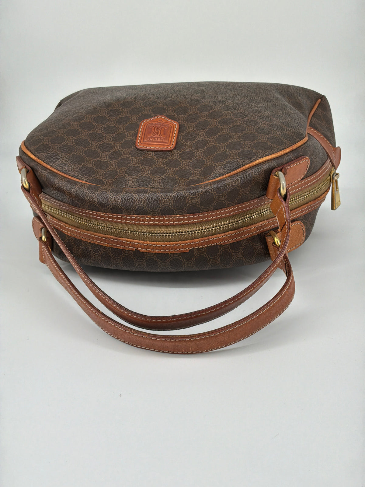 Celine Half-Moon Dome Satchel – Leather