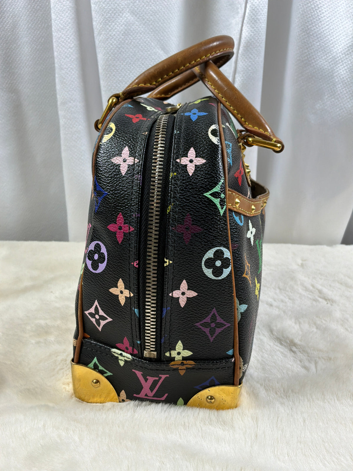 Louis Vuitton Takashi Murakami Monogram Black Multicolor Trouville