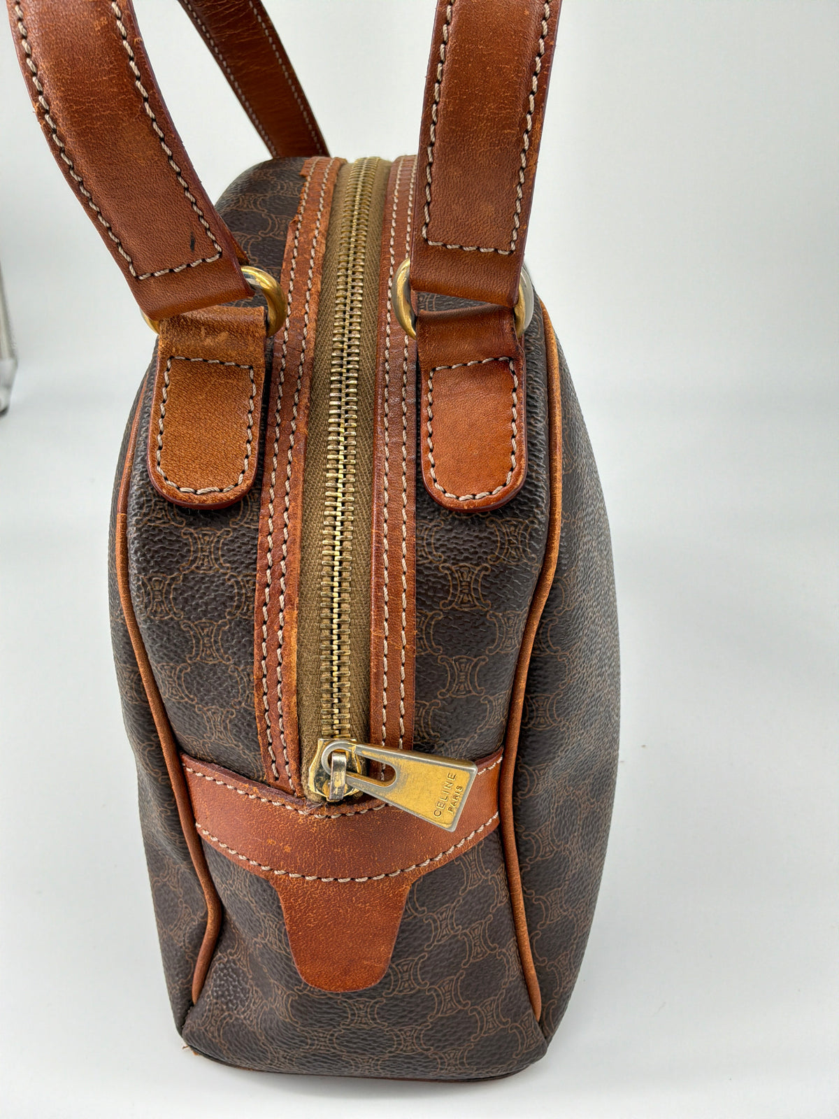 Celine Half-Moon Dome Satchel – Leather