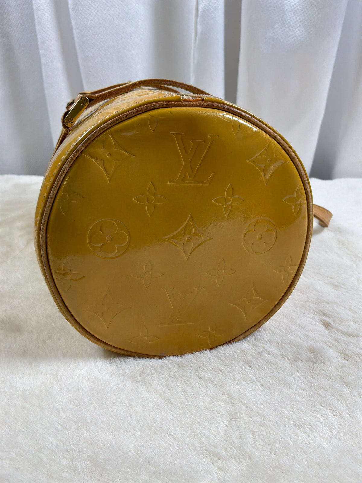 Louis Vuitton Monogram Vernis Bedford Bag Vintage Yellow